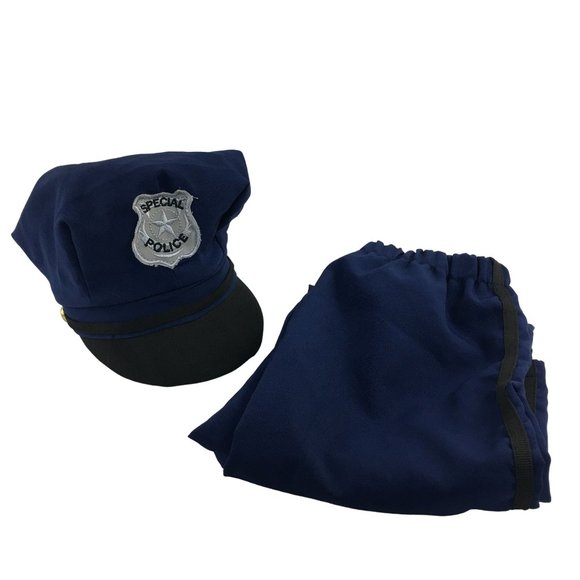 UNISEX KIDS 3 PIECE POLICE COSTUME SIZE MEDIUM 8-10 - Picture 4 of 5